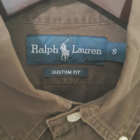 Vintage Polo by Ralph Lauren Brown Casual Button Down Shirt - Picture 6 of 7